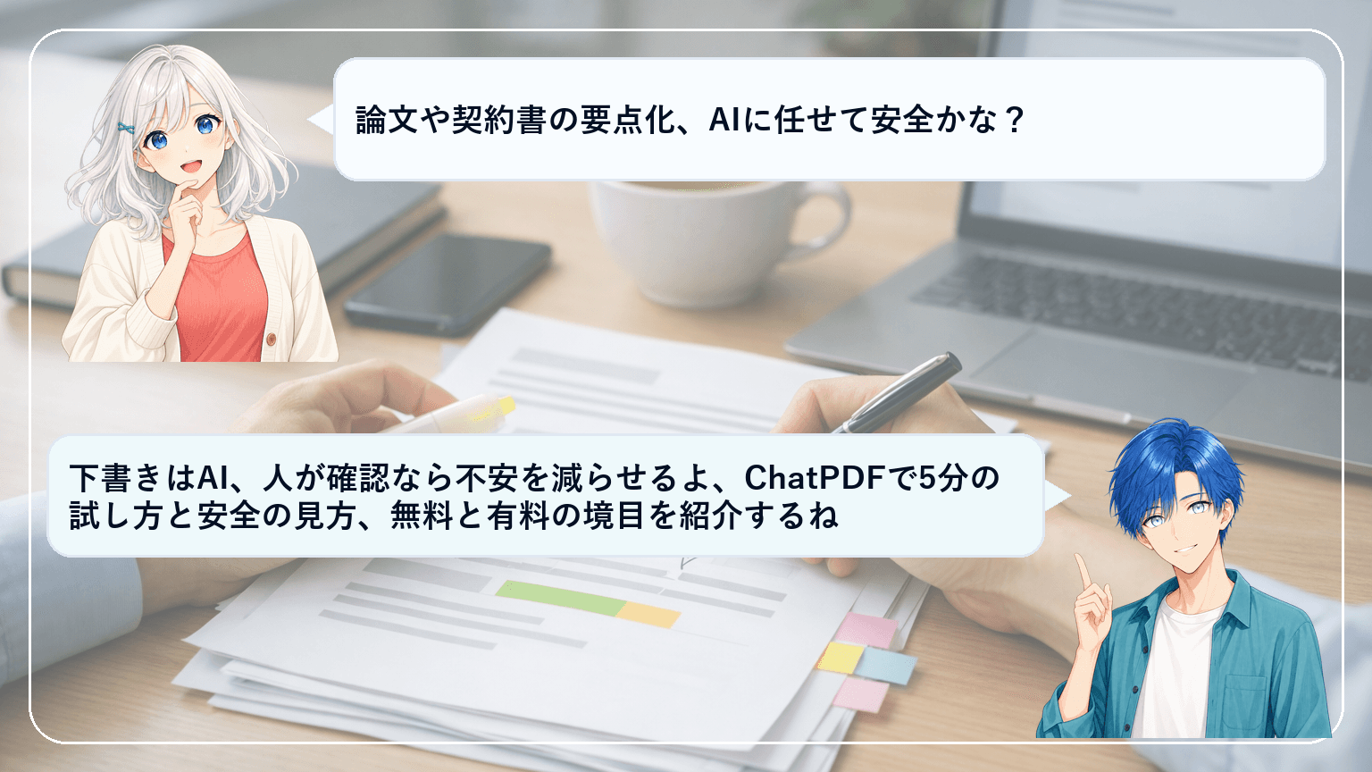 ChatPDFの評判は?精度・安全性・日本語の実力と無料/有料の境目がすぐ分かる使い方ガイドのアイキャッチ画像