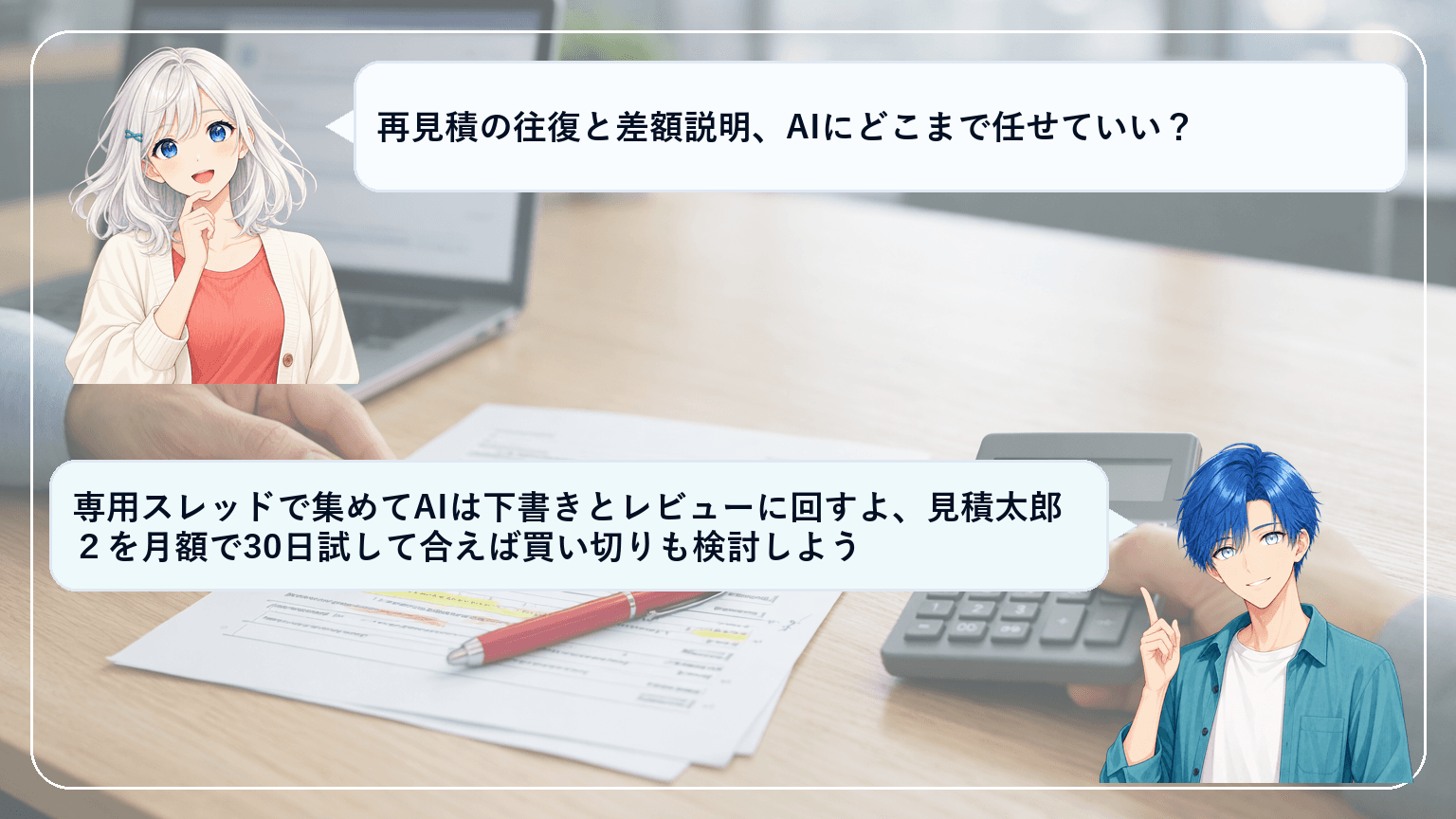 見積太郎2の評判は?再見積の往復と差額説明を減らす現実解と30日検証のやり方のアイキャッチ画像